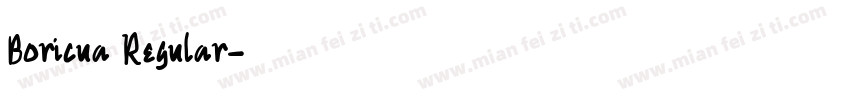 Boricua Regular字体转换